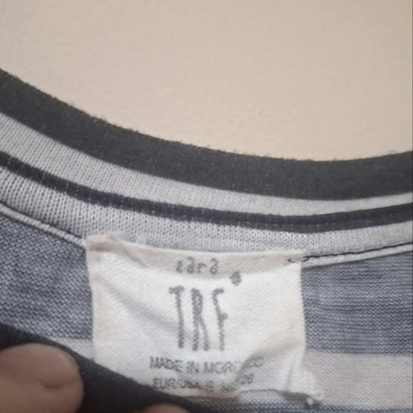 Zara trf small sleeveless bodycon midi black and white stripe dress - Picture 2 of 5